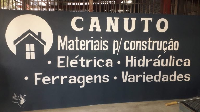 Pintura Muro Loja Materiais Construção