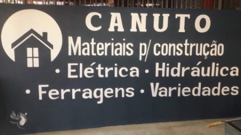 Pintura Muro Loja Materiais Construção