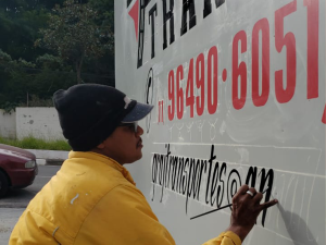 Pintura Parede Lettering Loja