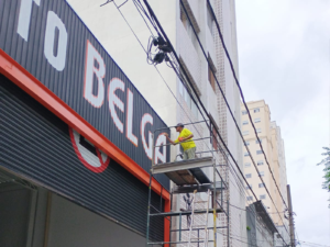 Pintura Letreiros Fachada Belga