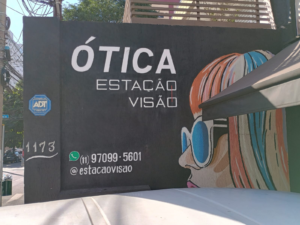 Pintura Letreiros Ótica Estação Visão