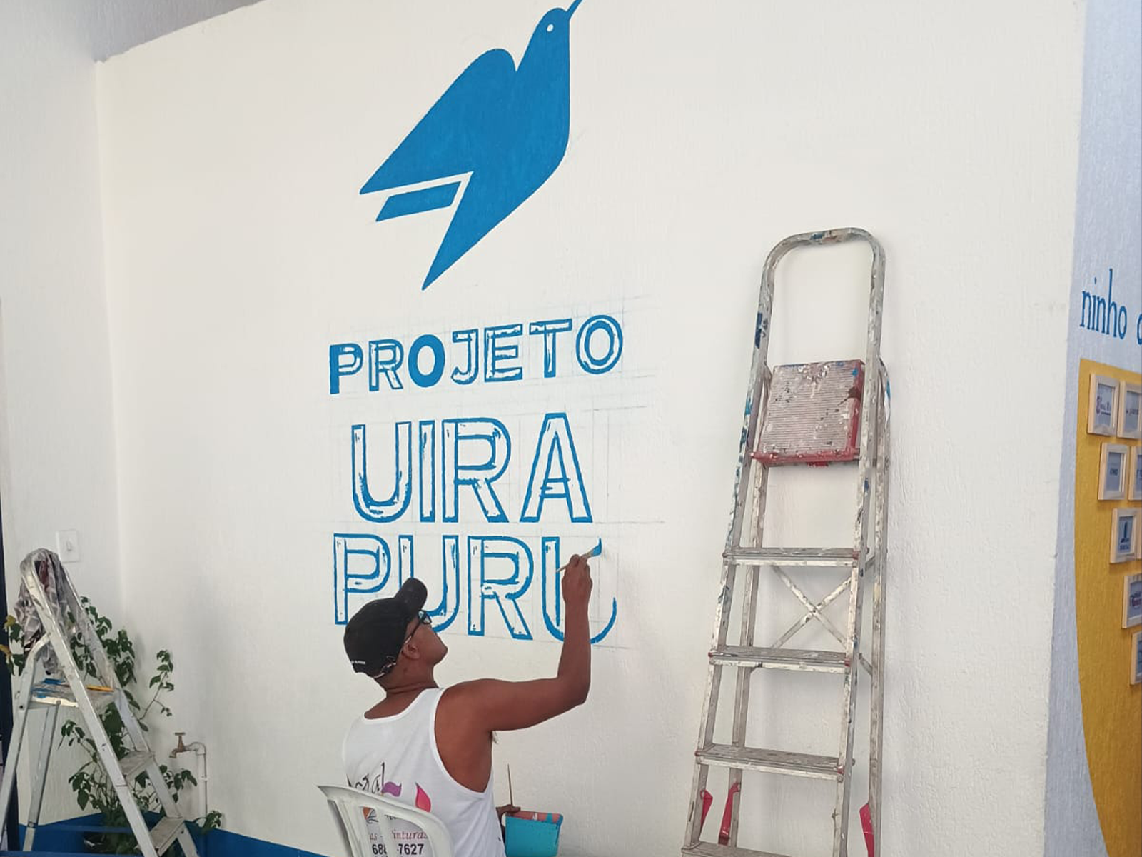 Pintura Projeto Uirapuru Parede Interior Processo