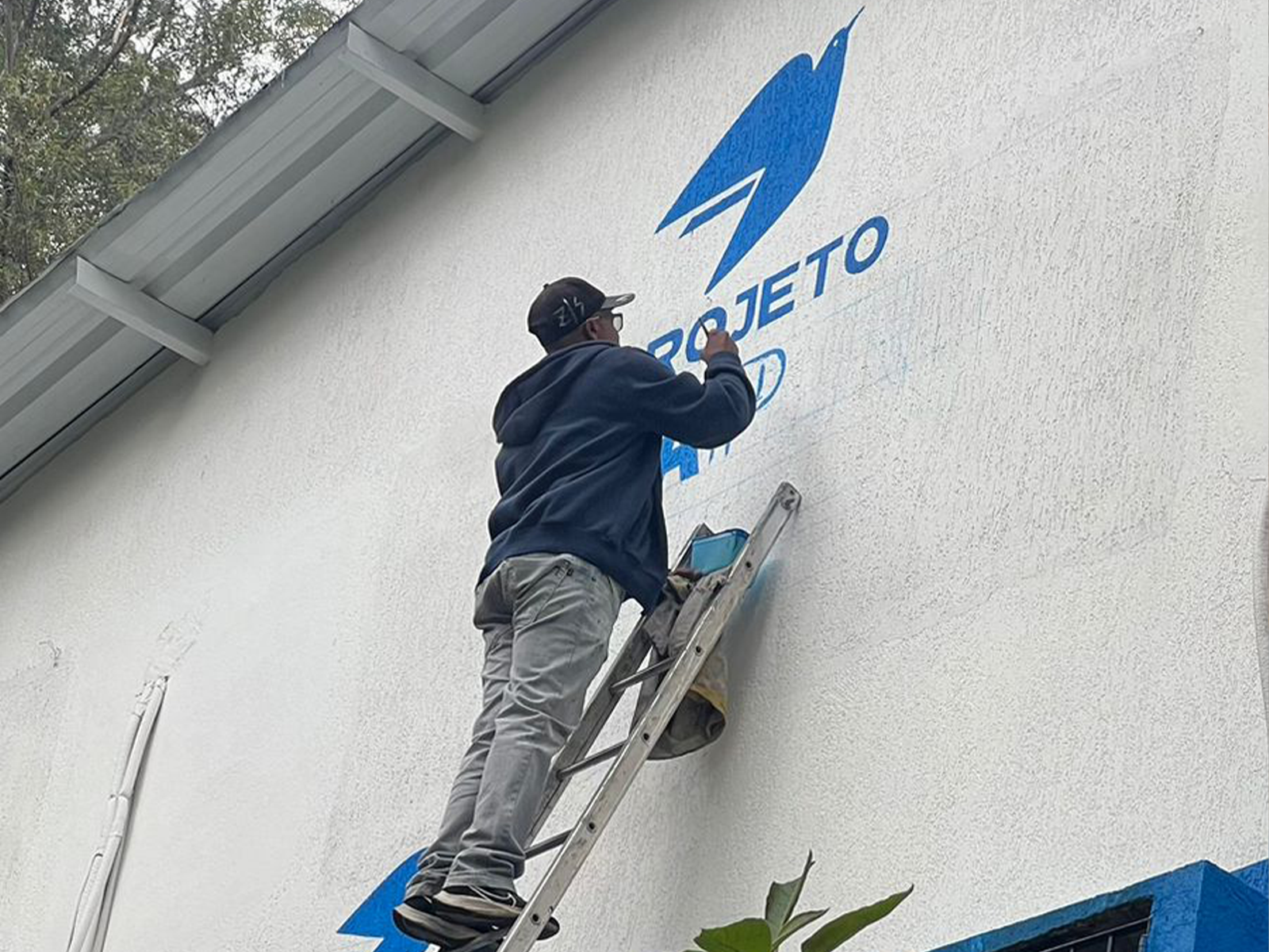 Pintura Projeto Uirapuru Processo Exterior